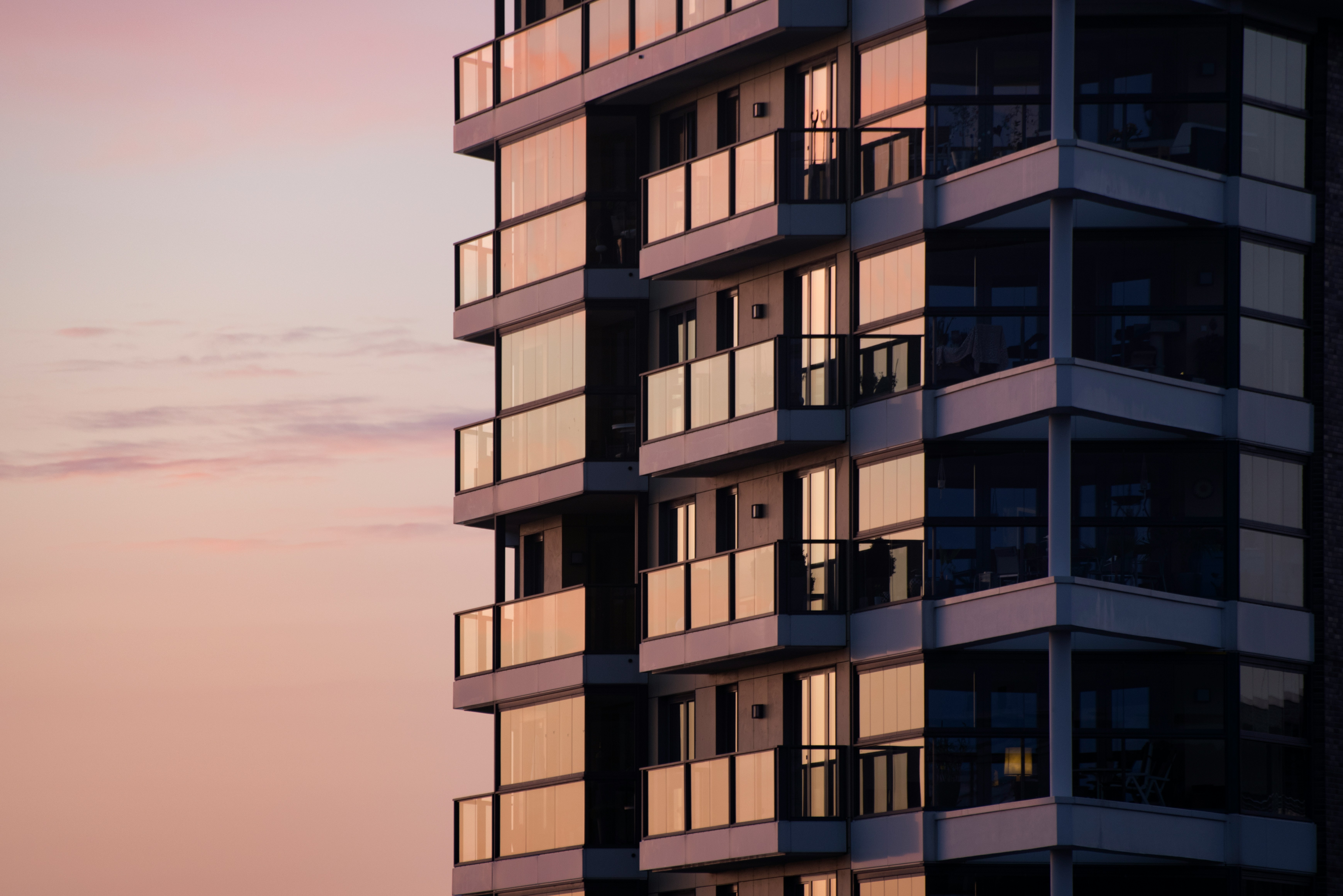 Modern high-rise residential building in Buenos Aires